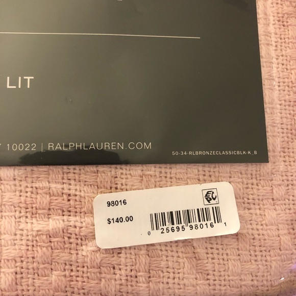 Ralph Lauren King Size Designer Blanket - 100% Cotton - Picture 3 of 5